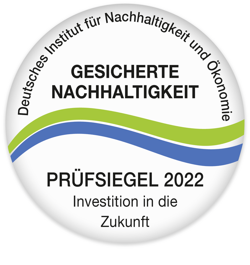 Prüfsiegel Gesicherte Nachhaltigkeit 2022